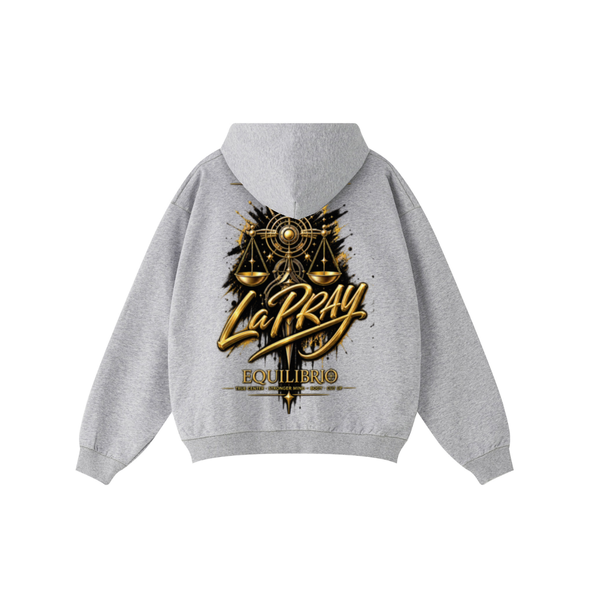 440GSM Unisex Fall&Winter Solid-Color Zip-Up Hoodie Heather Gray